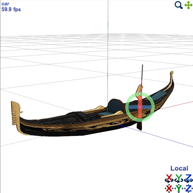 ヴェネツィアンゴンドラ【3Dモデル】