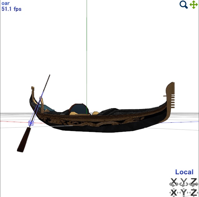 ヴェネツィアンゴンドラ【3Dモデル】