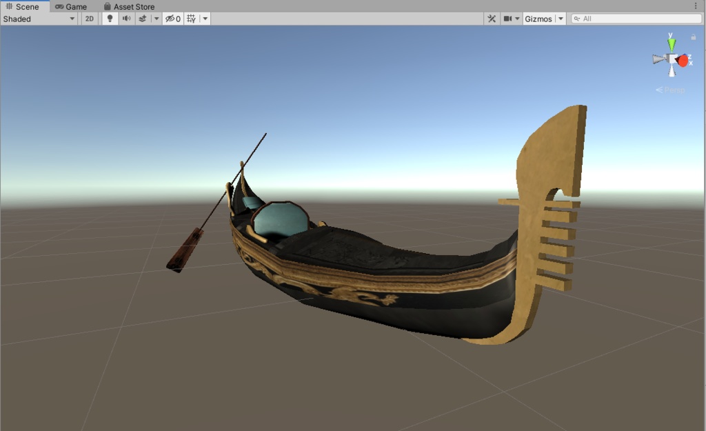 ヴェネツィアンゴンドラ【3Dモデル】