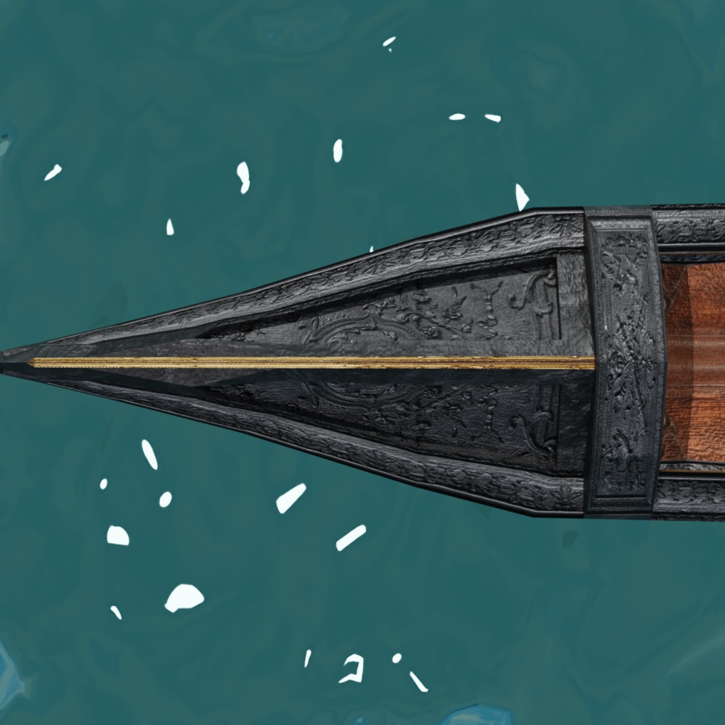 ヴェネツィアンゴンドラ【3Dモデル】