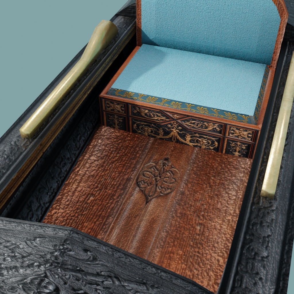 ヴェネツィアンゴンドラ【3Dモデル】