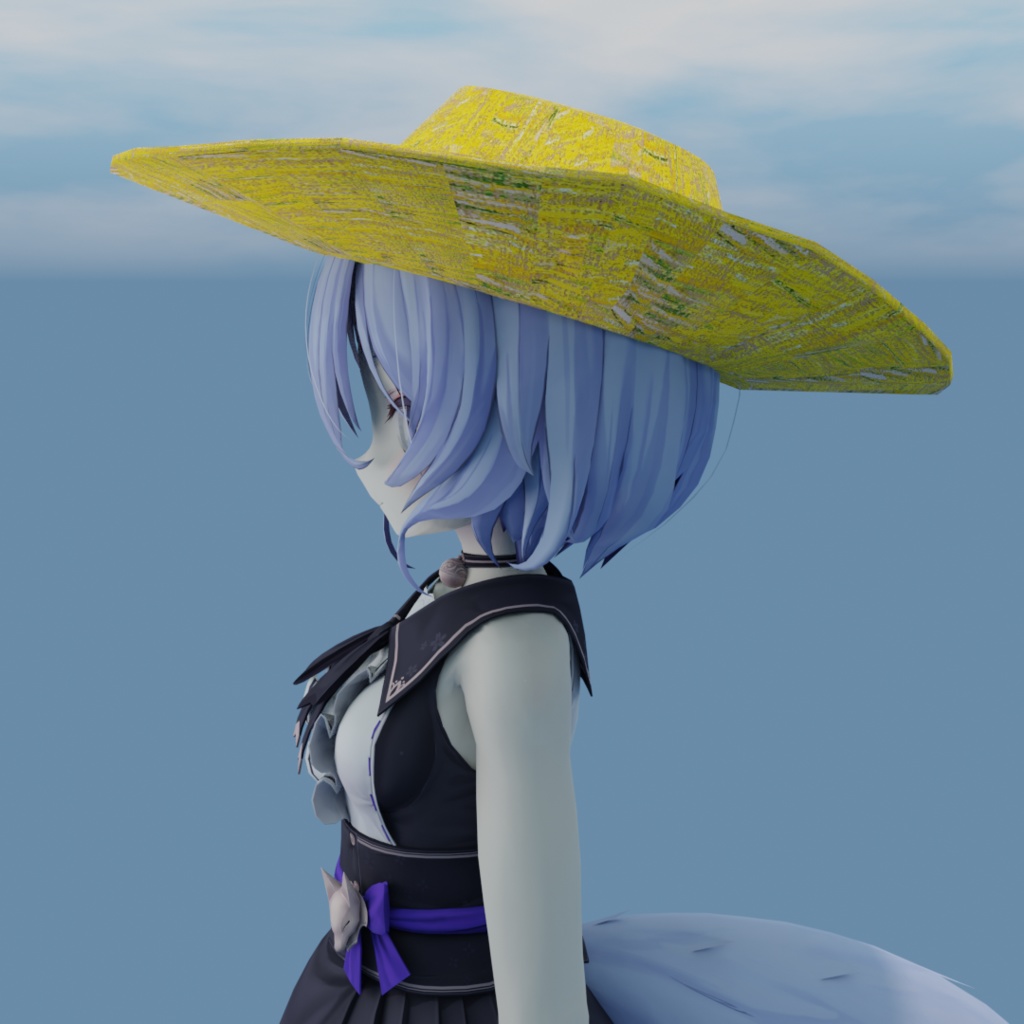 ゴッホの帽子【3Dモデル】