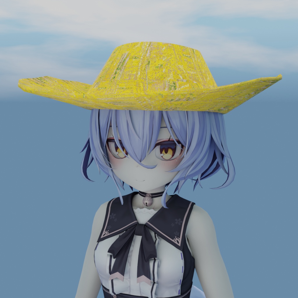 ゴッホの帽子【3Dモデル】