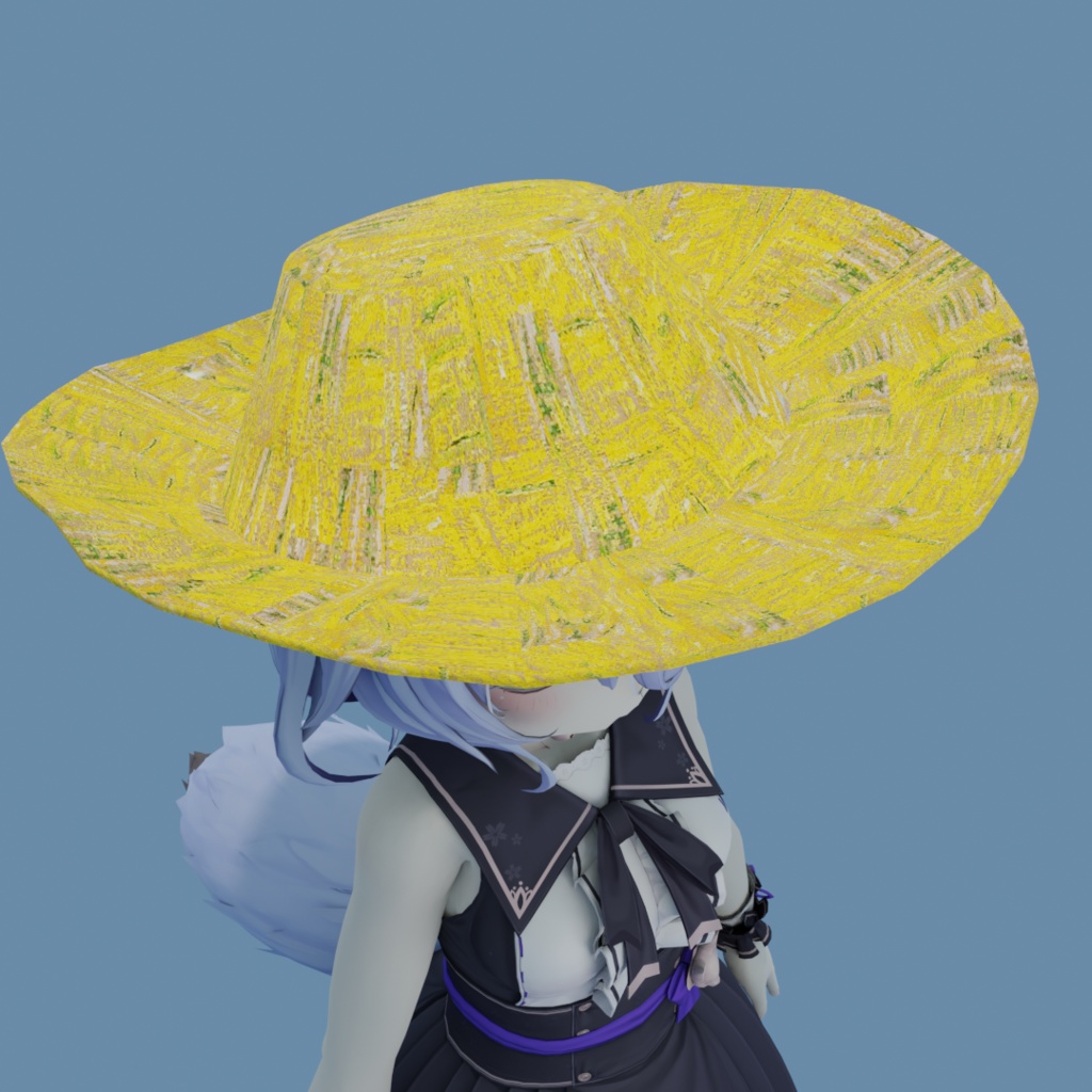 ゴッホの帽子【3Dモデル】