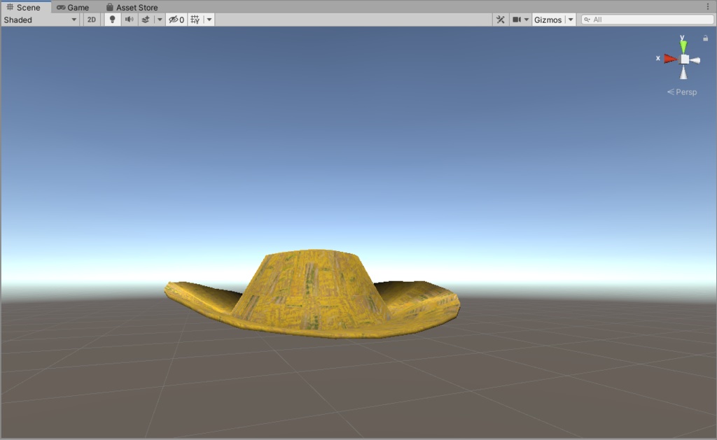 ゴッホの帽子【3Dモデル】