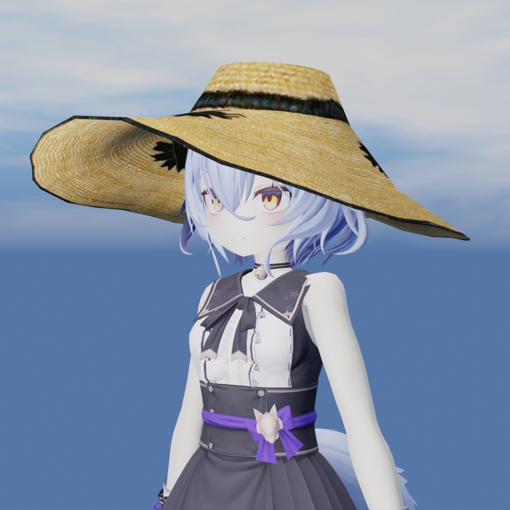 麦わら帽子【3Dモデル】