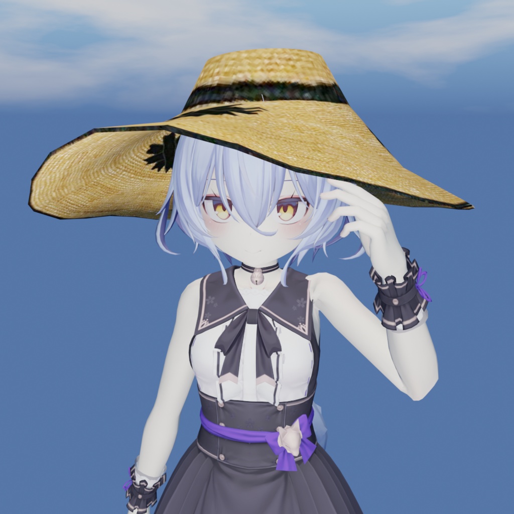 麦わら帽子【3Dモデル】