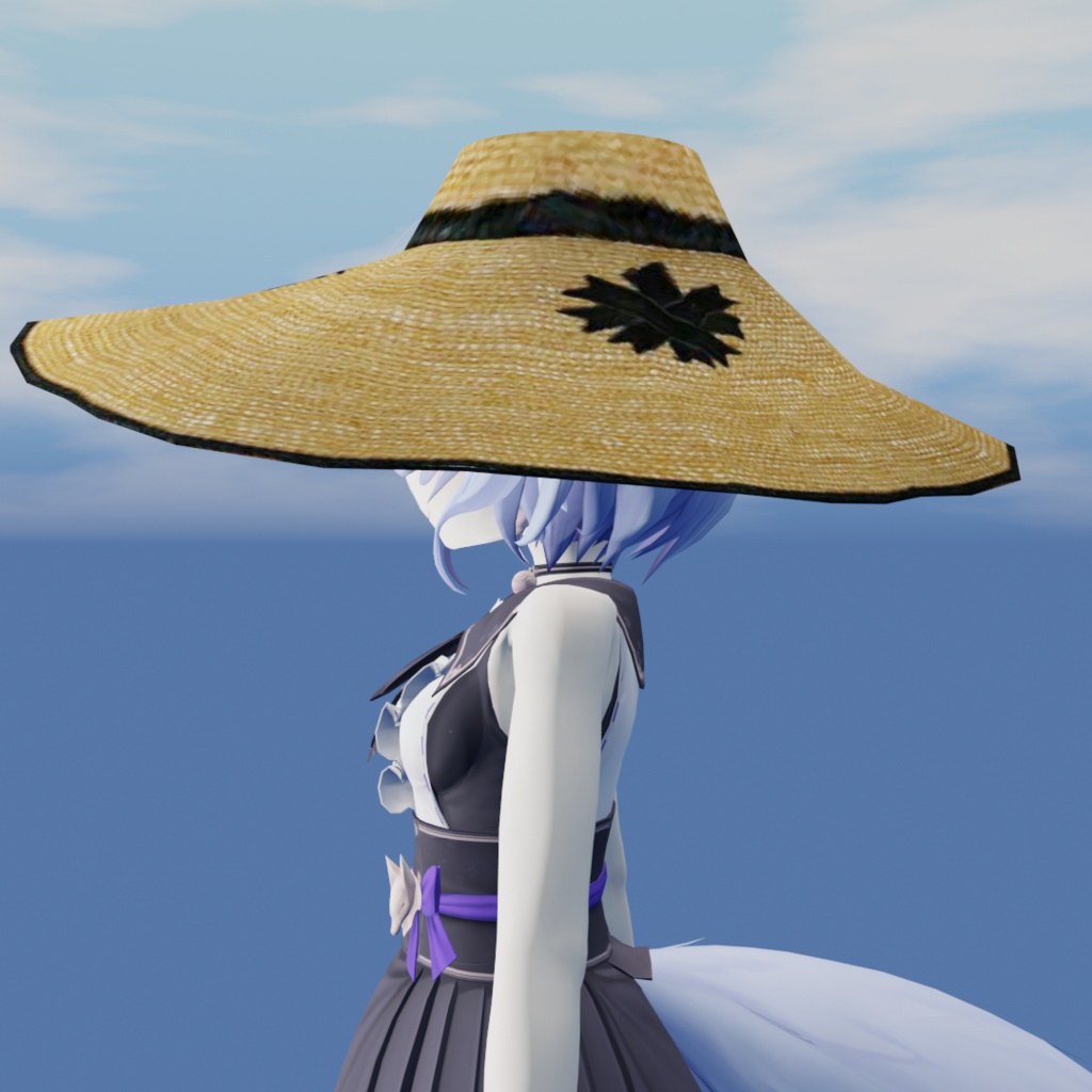 麦わら帽子【3Dモデル】