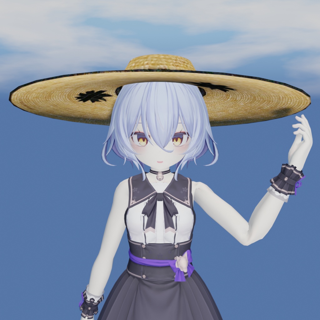 麦わら帽子【3Dモデル】