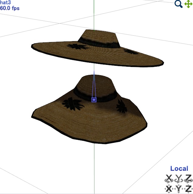 麦わら帽子【3Dモデル】