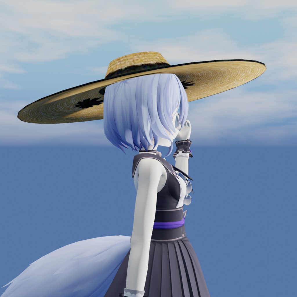 麦わら帽子【3Dモデル】