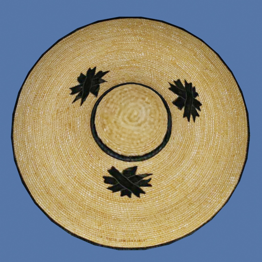 麦わら帽子【3Dモデル】