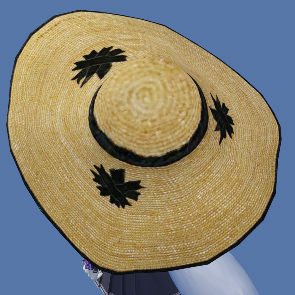麦わら帽子【3Dモデル】