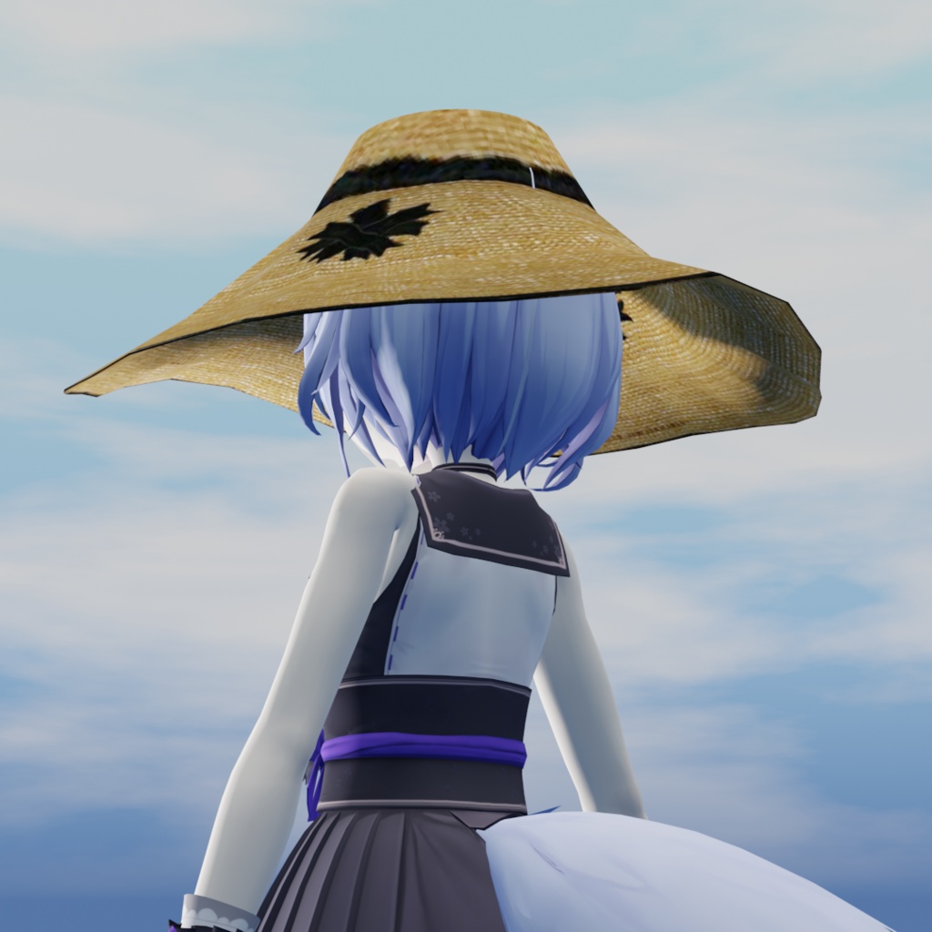 麦わら帽子【3Dモデル】