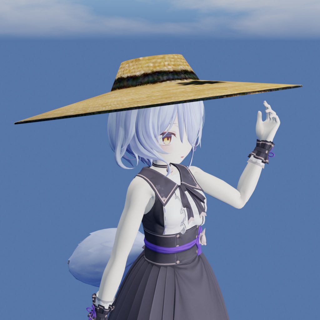 麦わら帽子【3Dモデル】