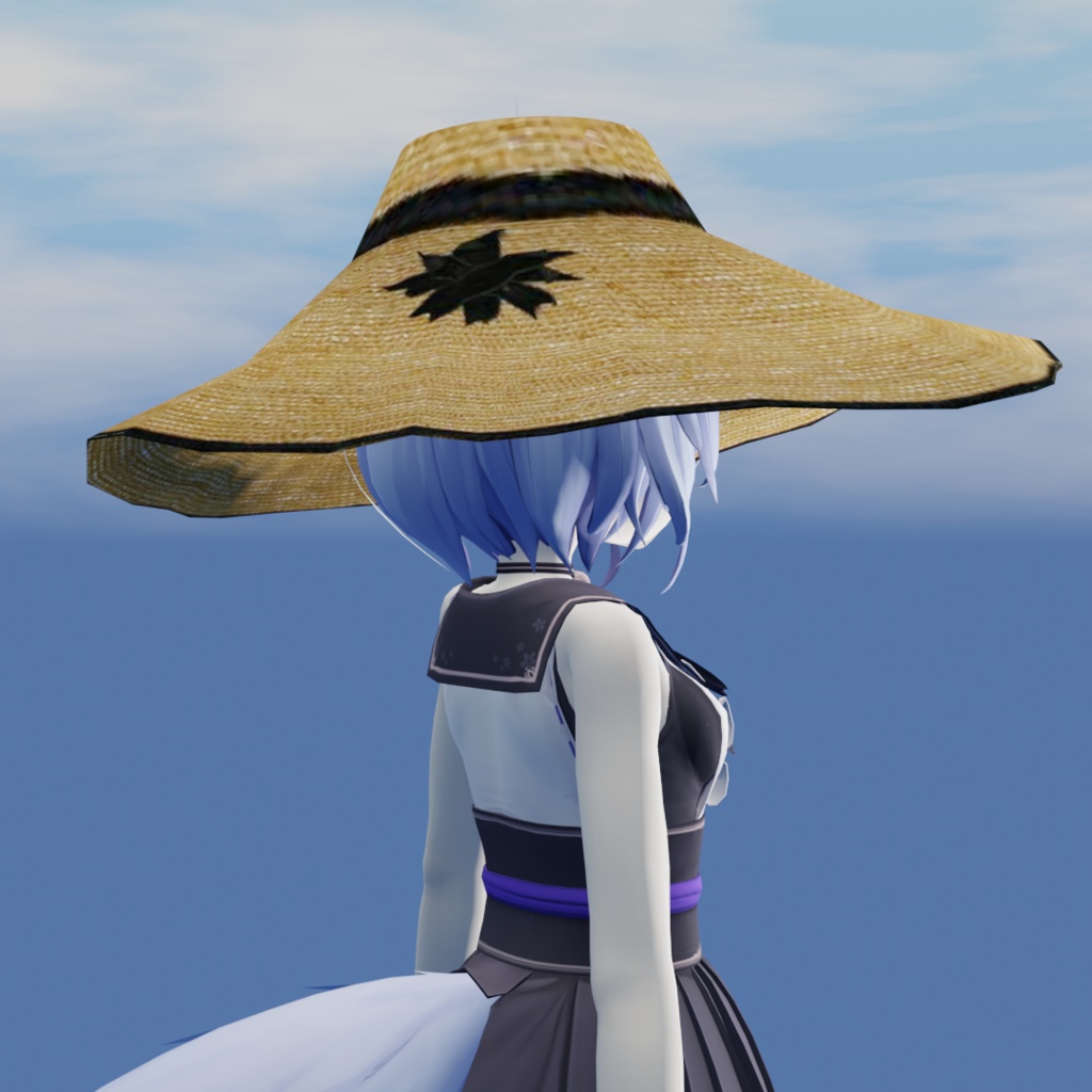 麦わら帽子【3Dモデル】