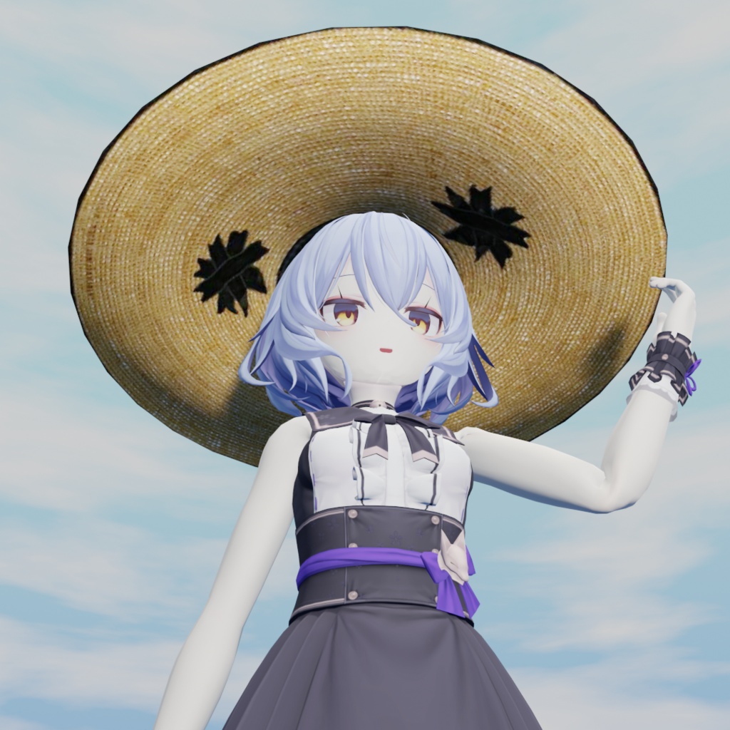 麦わら帽子【3Dモデル】