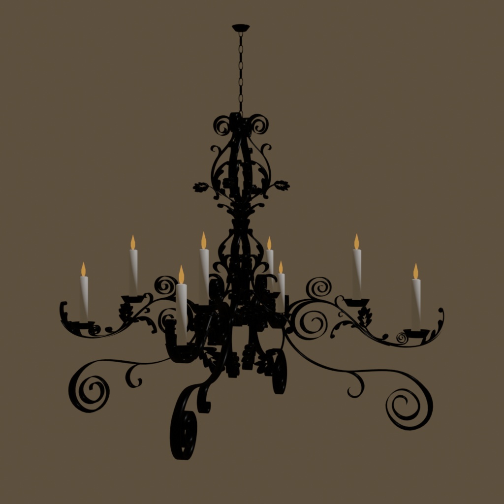 シャンデリア「chandelier」【3Dモデル】
