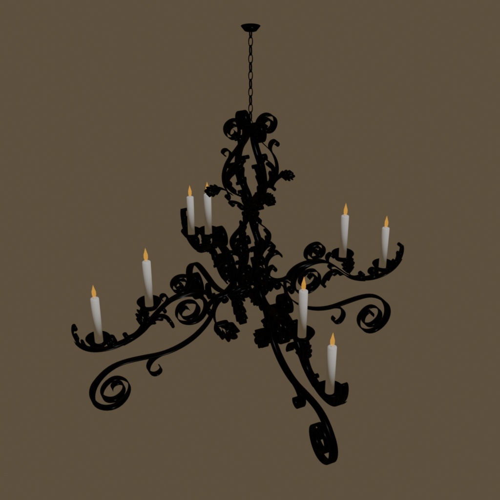 シャンデリア「chandelier」【3Dモデル】