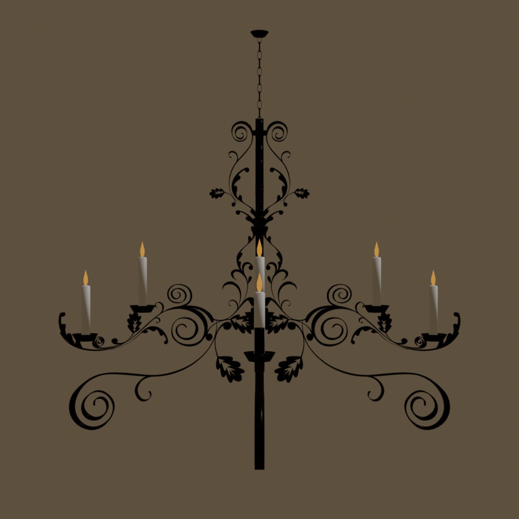 シャンデリア「chandelier」【3Dモデル】