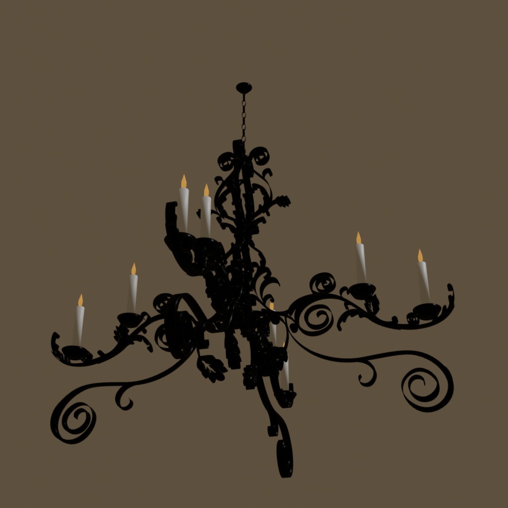 シャンデリア「chandelier」【3Dモデル】