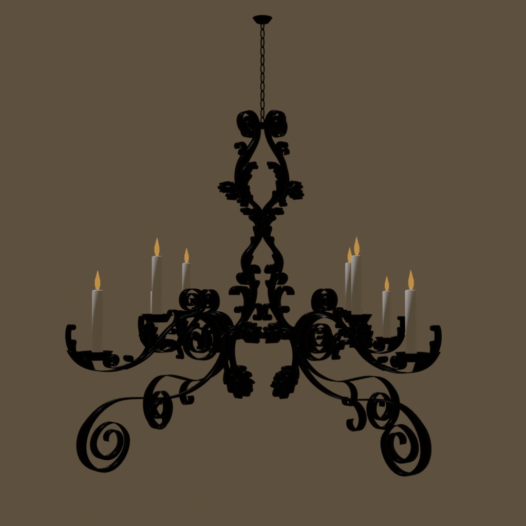 シャンデリア「chandelier」【3Dモデル】