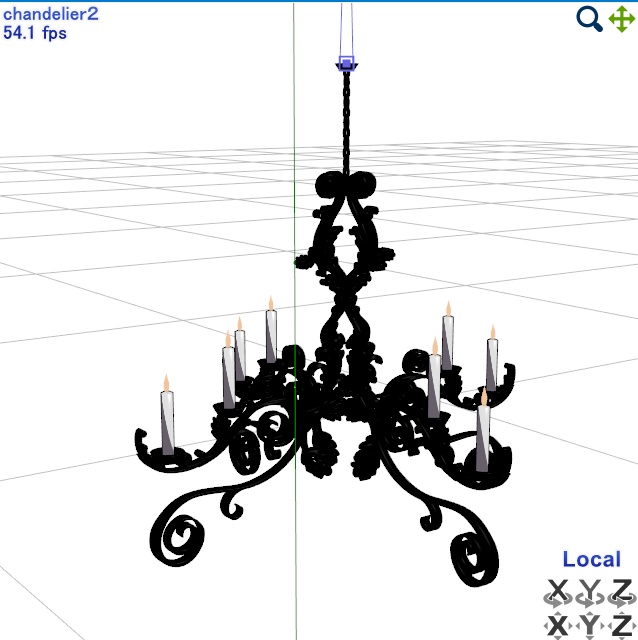 シャンデリア「chandelier」【3Dモデル】