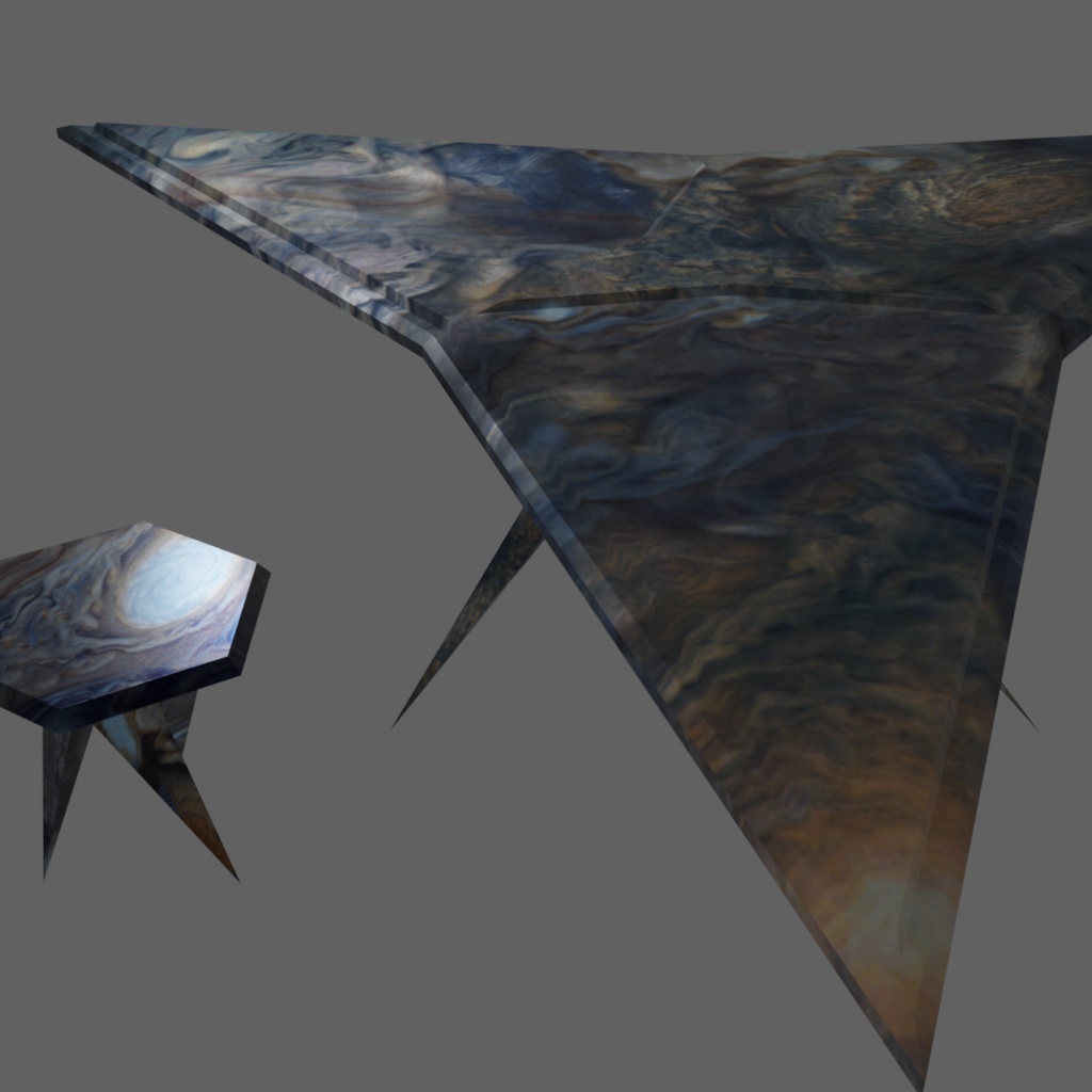 ジュピターテーブル&チェア【3Dモデル】