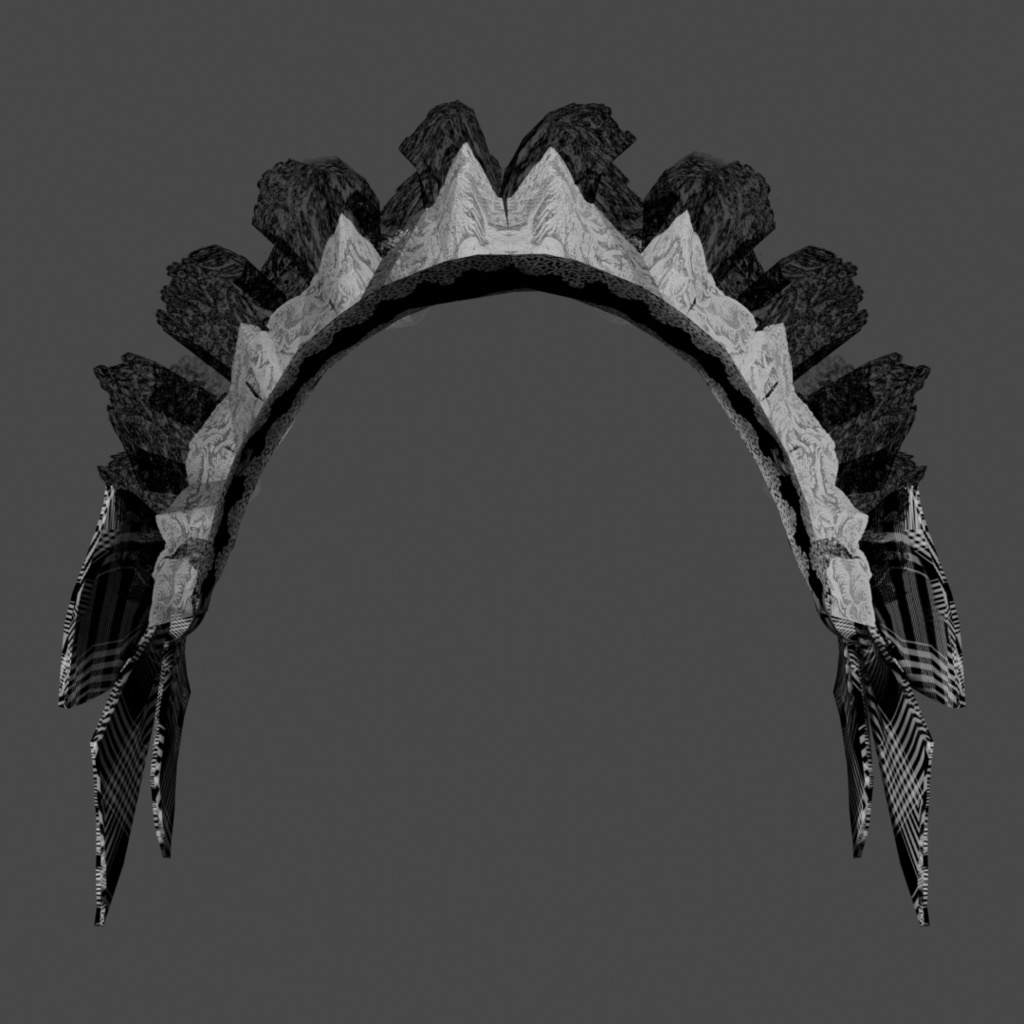 ヘッドドレス【モノクロ】