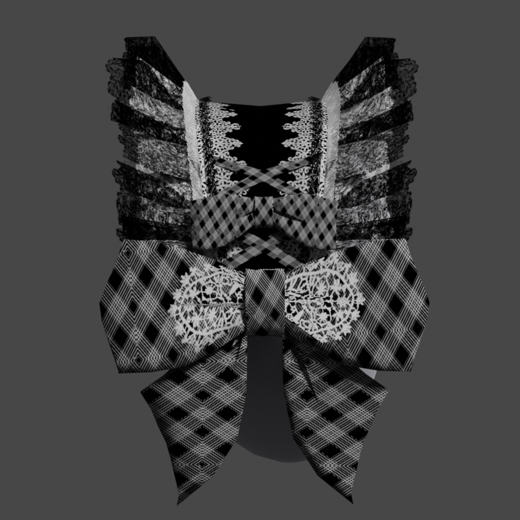 ヘッドドレス【モノクロ】