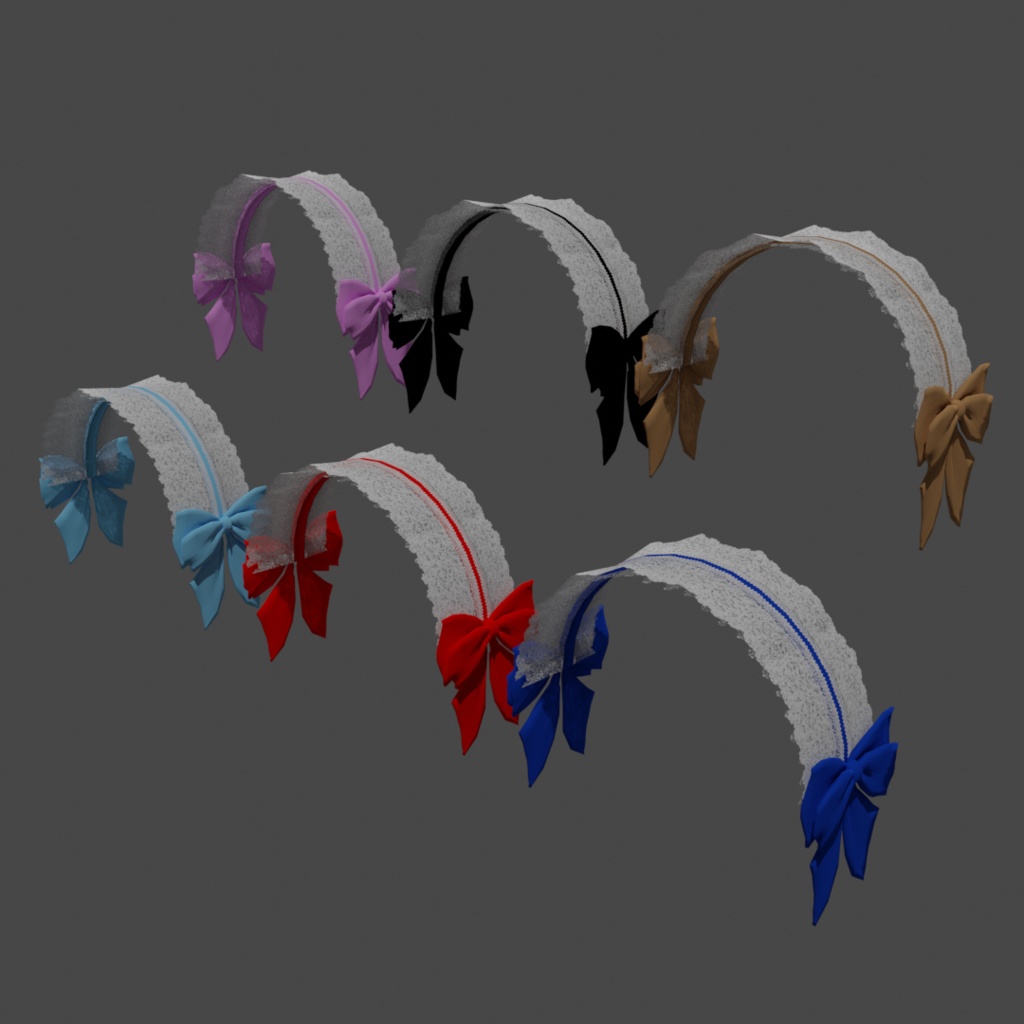 ヘッドドレス2【6色】