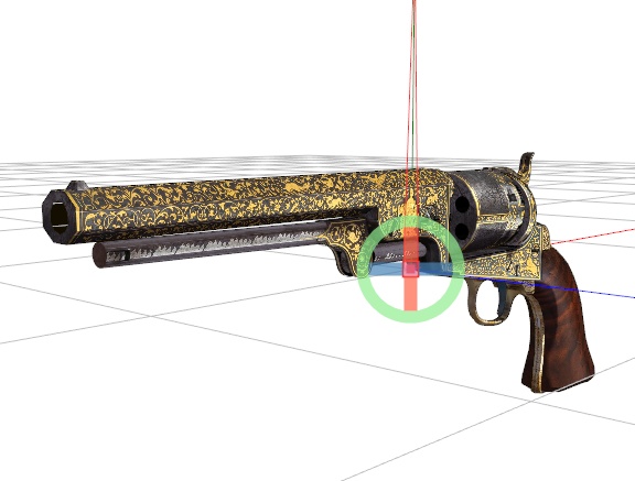 Gold-inlaid Colt Model 1851 Navy Revolver