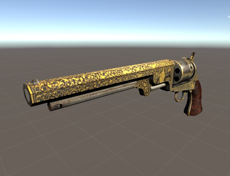 Gold-inlaid Colt Model 1851 Navy Revolver