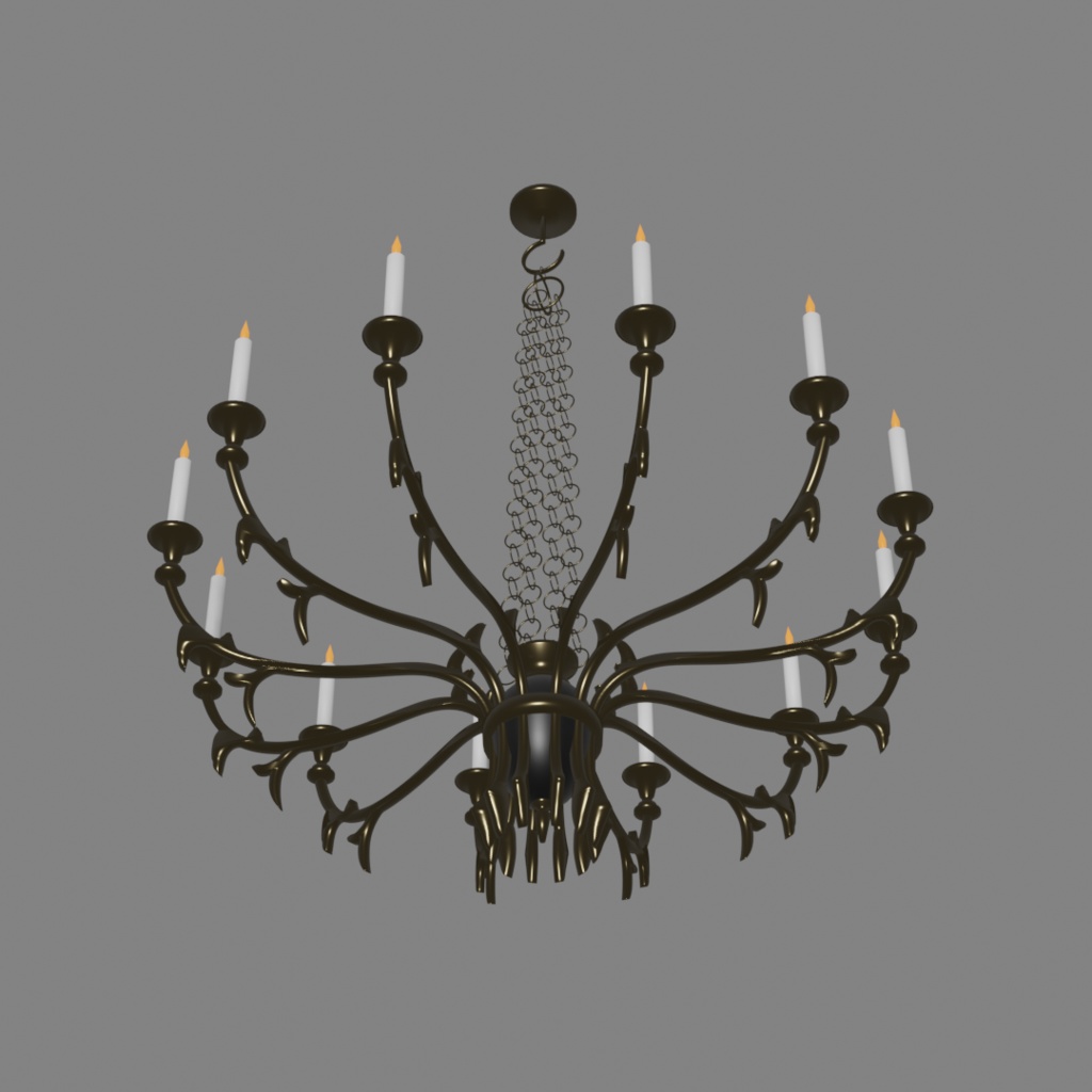 シャンデリア2「chandelier2」【3Dモデル】