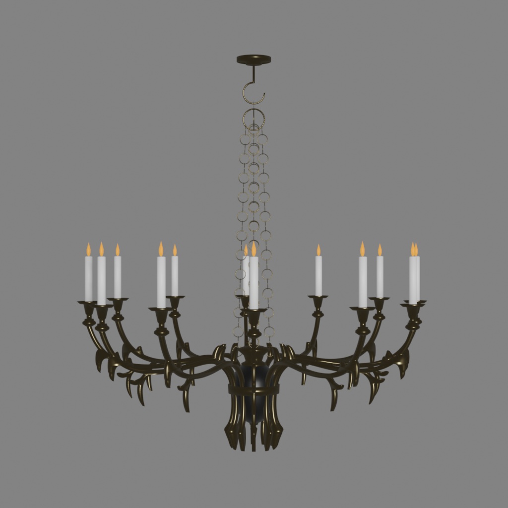 シャンデリア2「chandelier2」【3Dモデル】