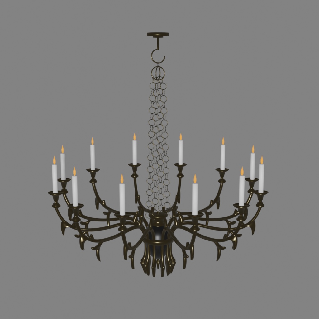 シャンデリア2「chandelier2」【3Dモデル】
