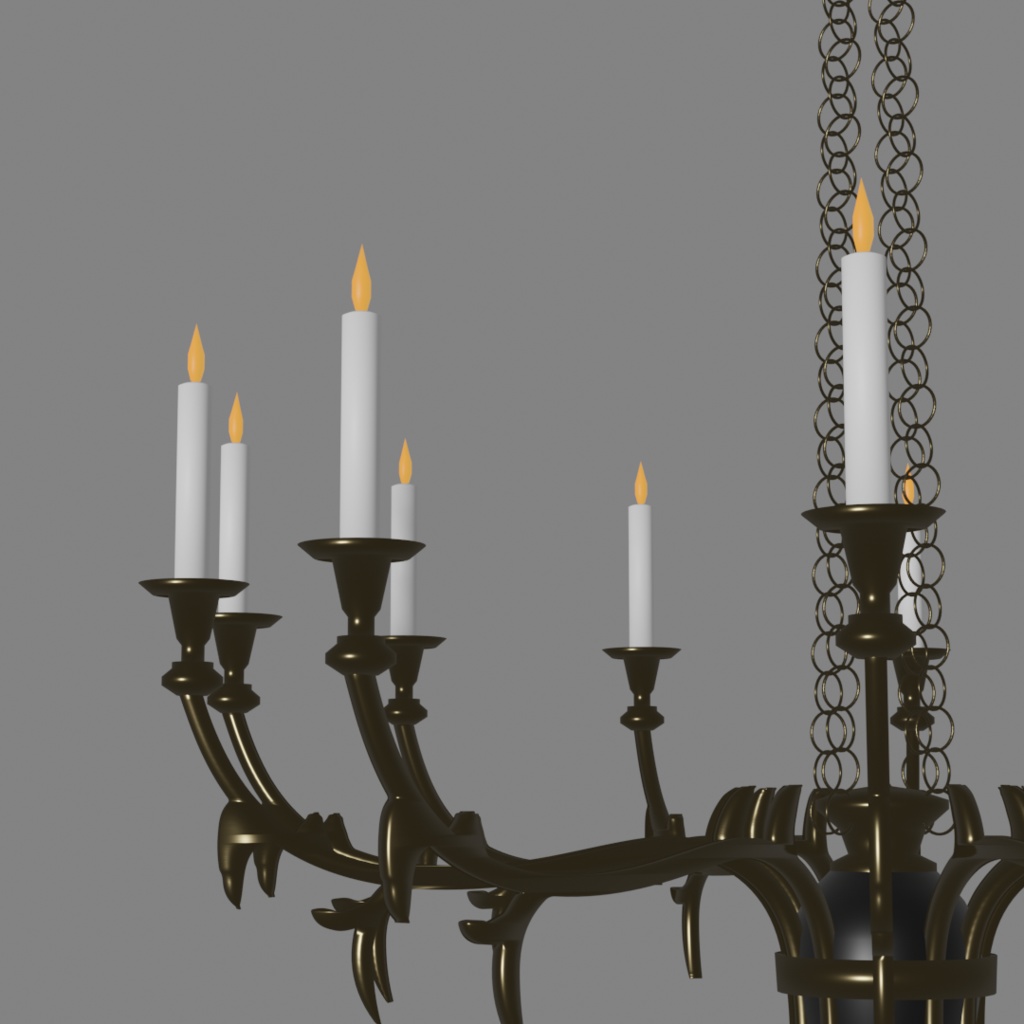 シャンデリア2「chandelier2」【3Dモデル】