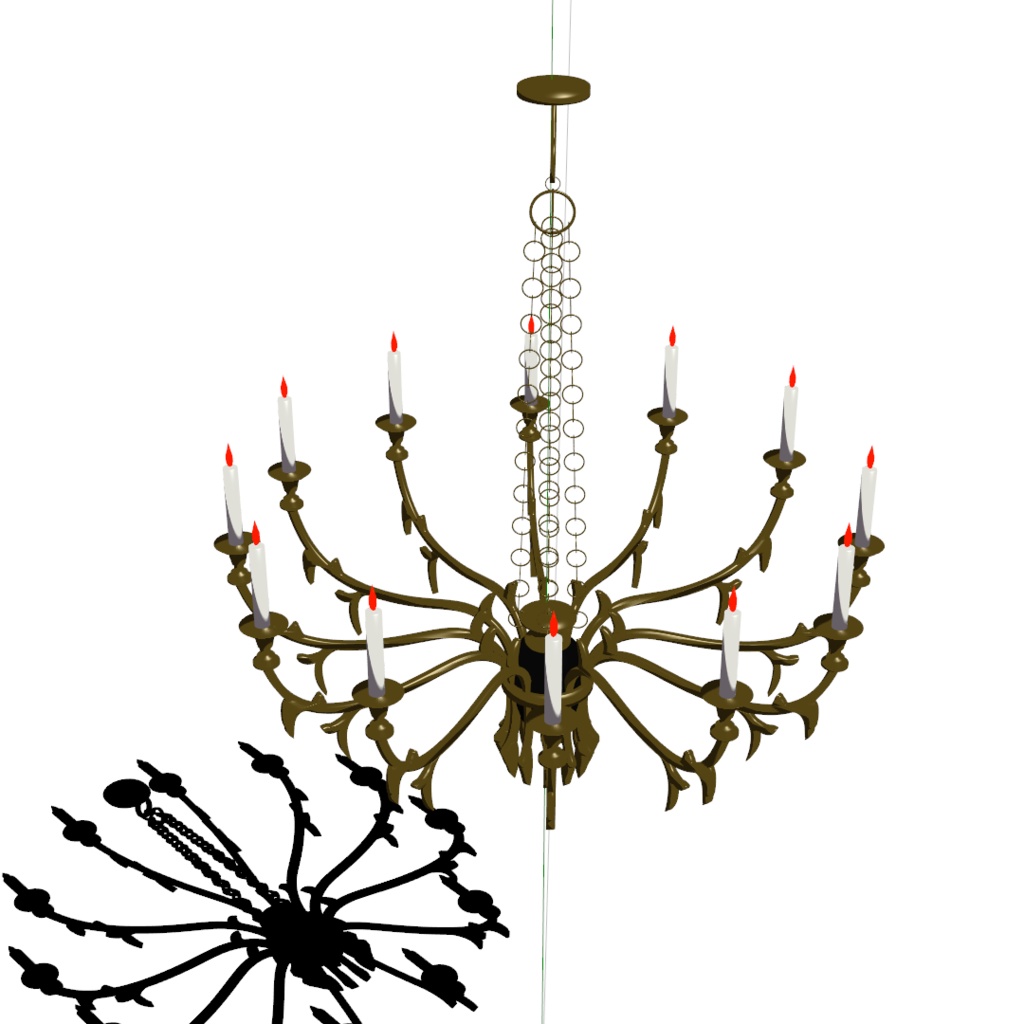 シャンデリア2「chandelier2」【3Dモデル】