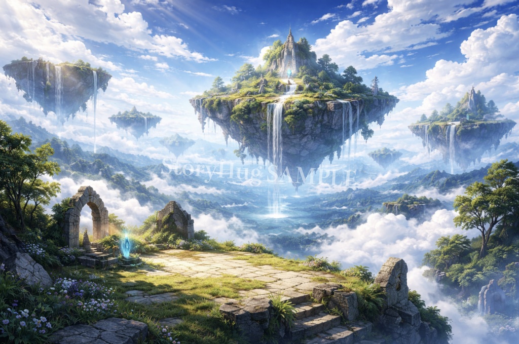 TRPGファンタジー背景素材30枚|酒場・森・城・魔法世界|配信/TRPG/動画背景