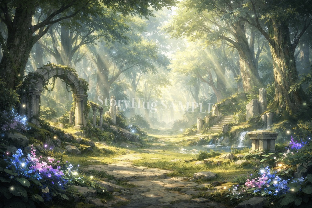 TRPGファンタジー背景素材30枚|酒場・森・城・魔法世界|配信/TRPG/動画背景