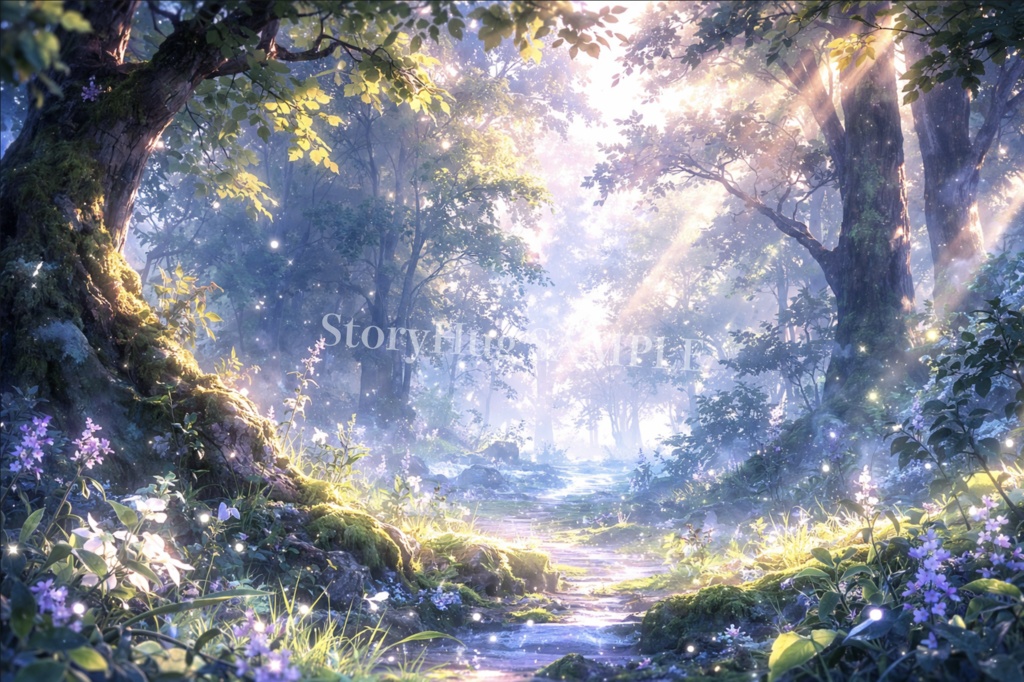 ファンタジー自然背景素材20枚|幻想風景・森・湖・草原|配信/TRPG/創作背景