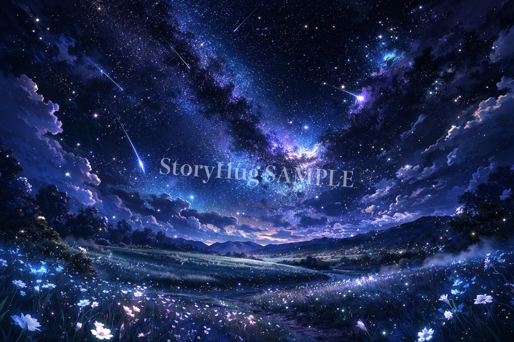 ファンタジー自然背景素材20枚|幻想風景・森・湖・草原|配信/TRPG/創作背景