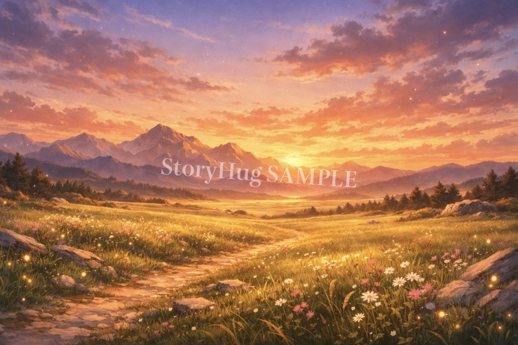 ファンタジー自然背景素材20枚|幻想風景・森・湖・草原|配信/TRPG/創作背景