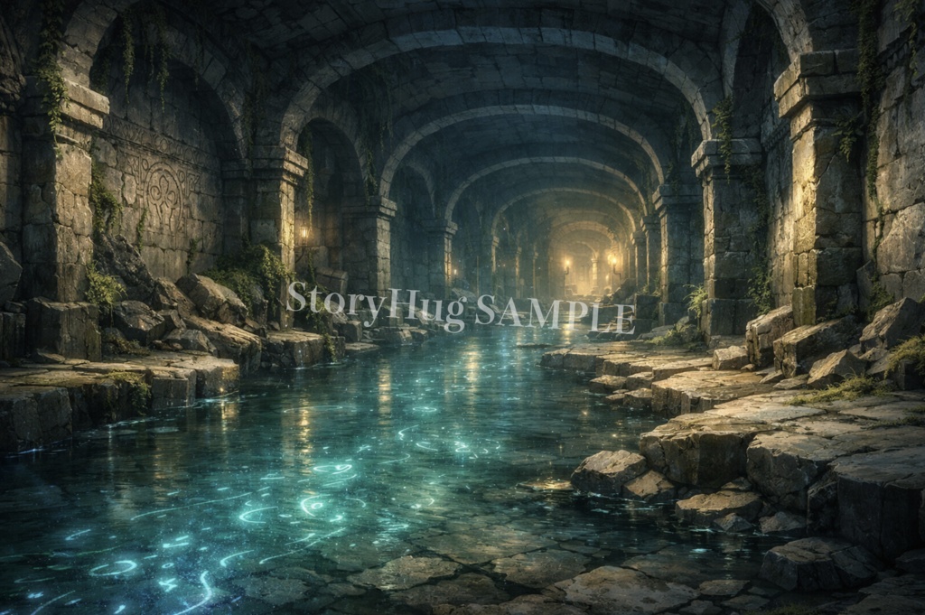 【TRPG・ゲーム制作向け】ダンジョン・遺跡背景素材23枚|古代神殿・地下遺跡・洞窟・回廊