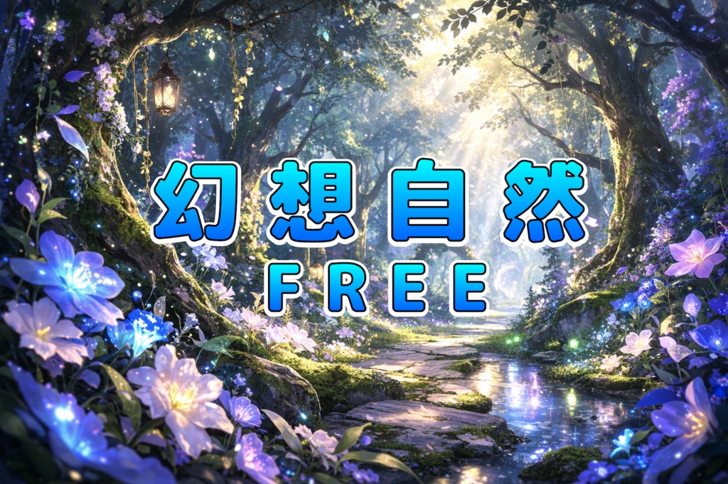 【無料】幻想自然背景素材（3枚）｜ファンタジー・癒し
