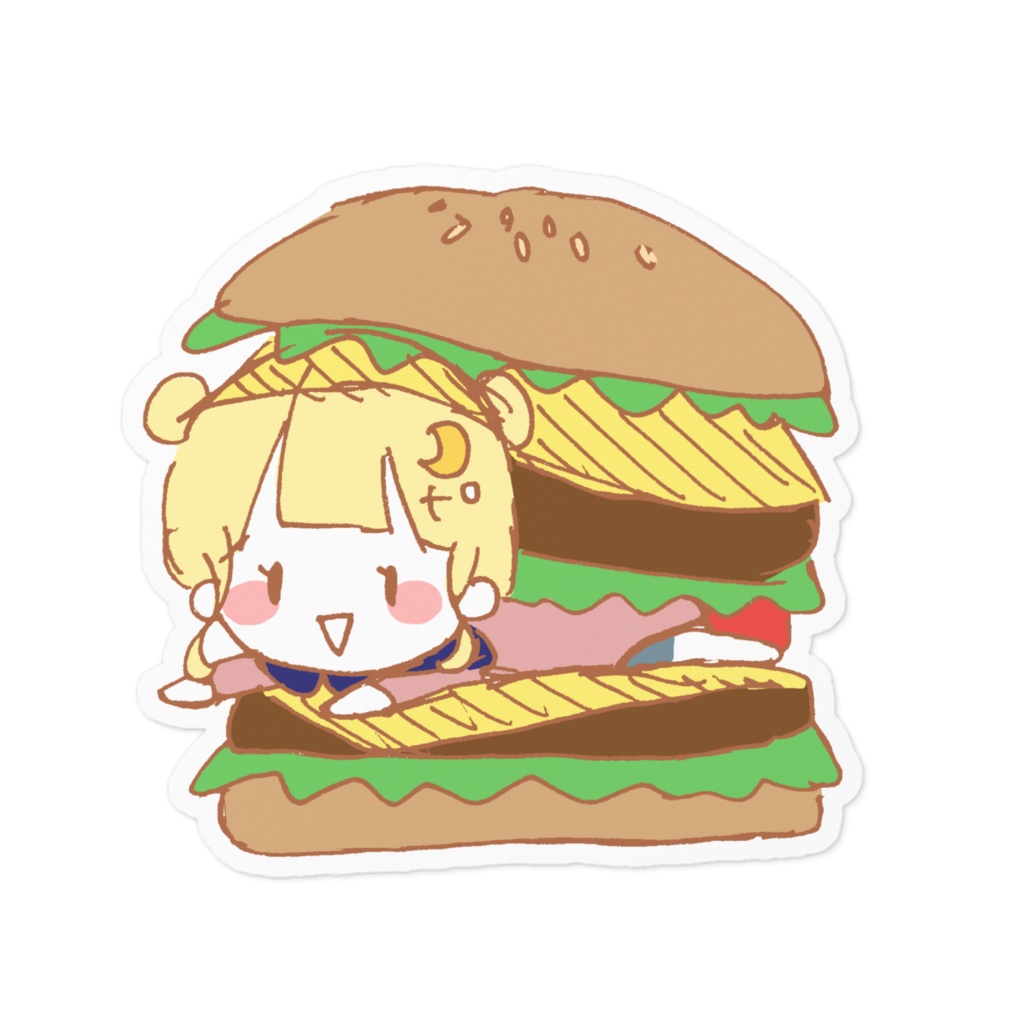 挟まれ宙ちゃんステッカー