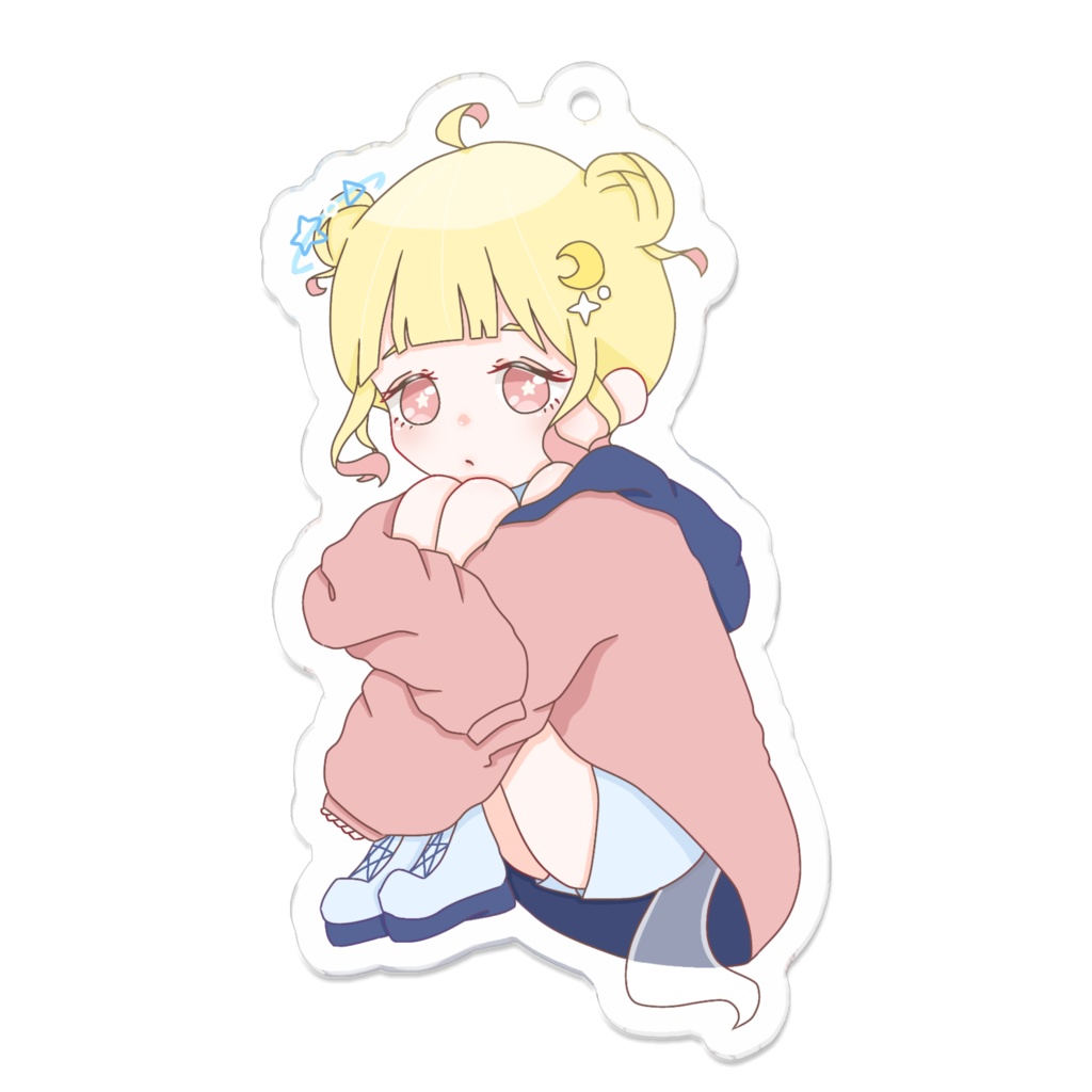 さんかくずわりまるのアクリルキーホルダー