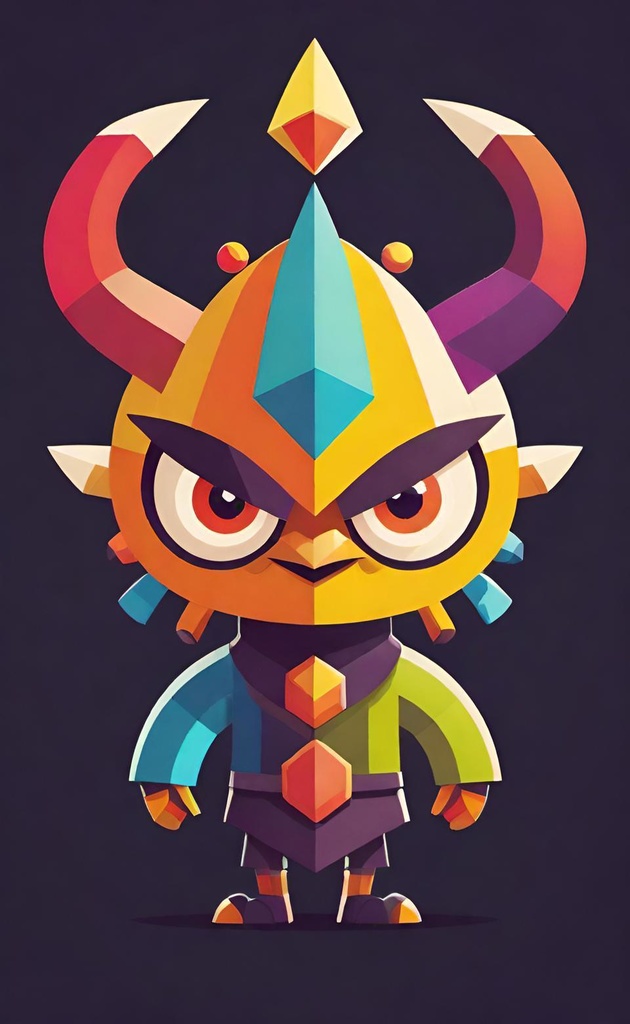 Horned Colorful Warrior