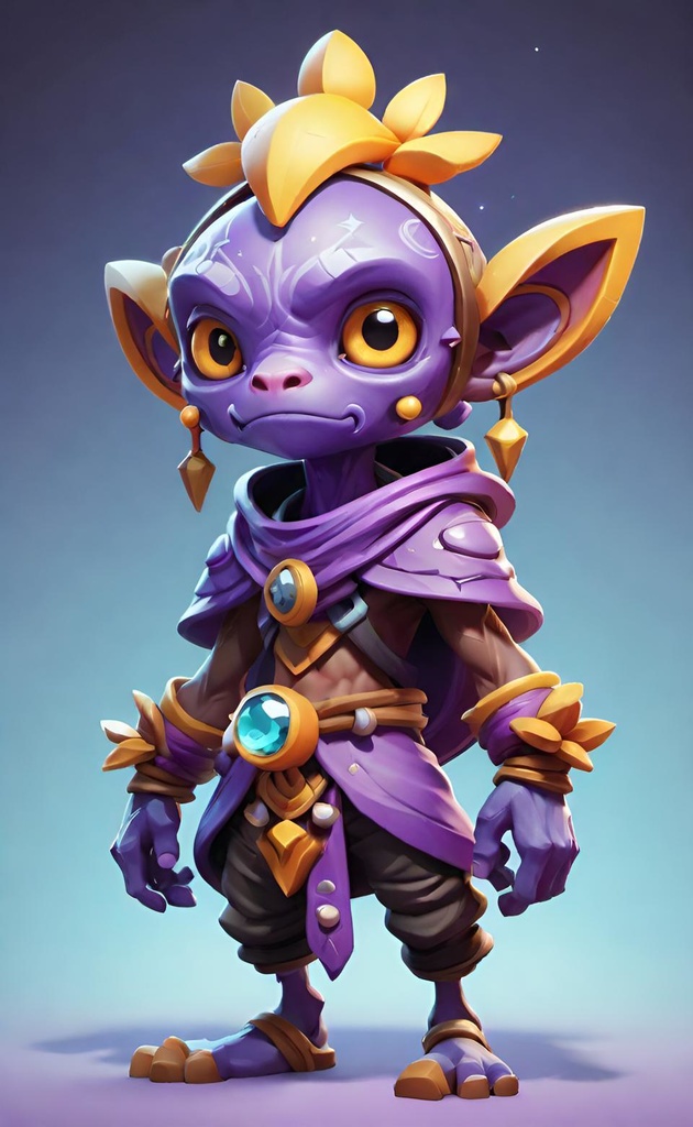 Purple Mystic Creature