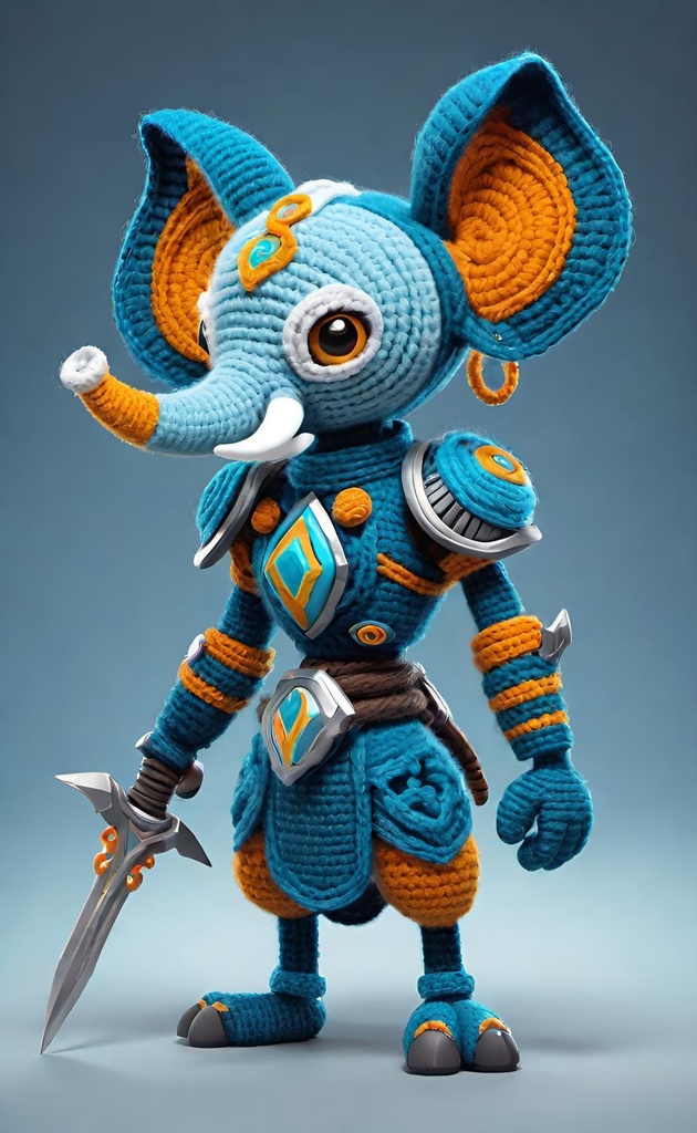 Elephant Warrior Crochet.